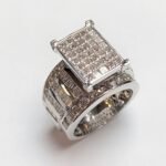 GRG0024W - 14K White Gold Gents Ring