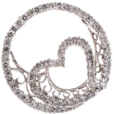 H23P16 - 14K White Gold Pendant