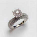 HR31733LSWBH - 14K White Gold Engagement Ring