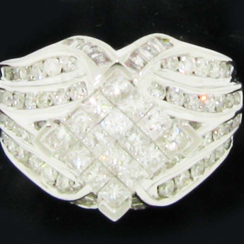 HR31826LSW - 14K White Gold Engagement Ring