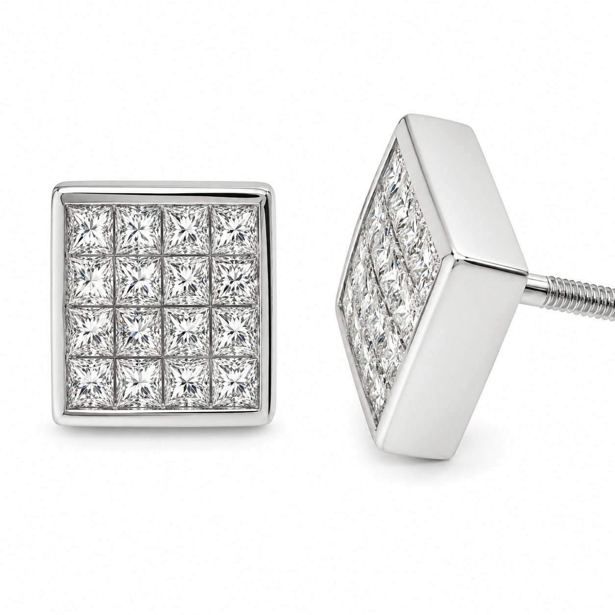 IE2621W -14K White Gold Earring