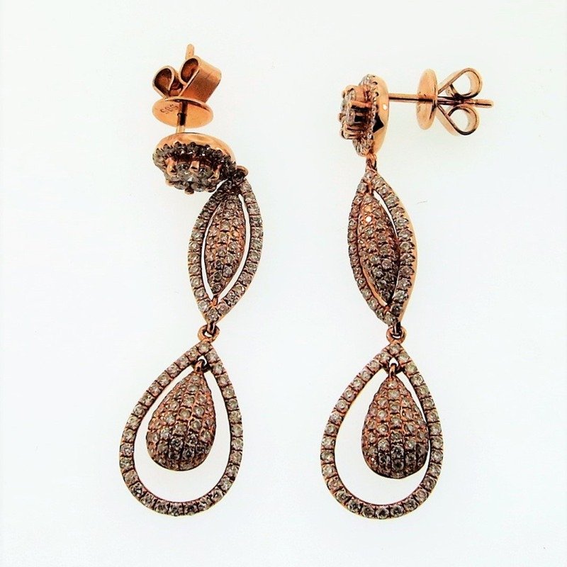IES02250CP - 14K Rose Gold Dangle Earrings