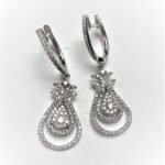 IES02889CW - 14K White Gold Earrings