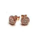 IES04283CP102 - 14K Rose Gold Stud Earrings