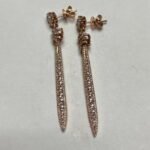 IEZ03624UP - 14K Rose Gold Dangle Earrings