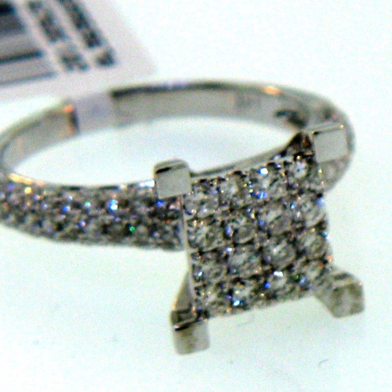 ISDR05711AW - 14K White Gold Engagement Ring