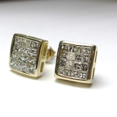 ISVE02292Y - 14K Yellow Gold Stud Earrings