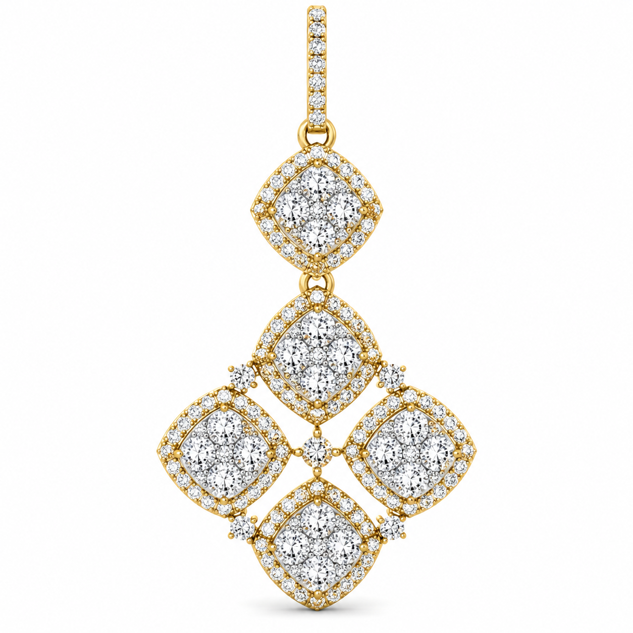 ISVE03847Y -14K Yellow Gold Earring