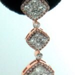 ISVE03880P - 14K Rose Gold Dangle Earrings
