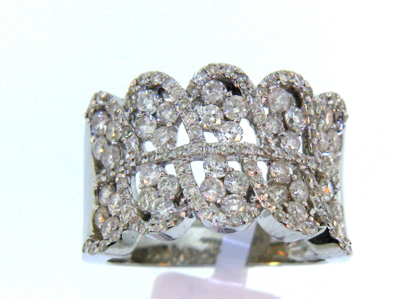 ISVR10893FW - 14K White Gold Anniversary Ring