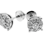 UB10282EW - 14K White Gold Stud Earrings