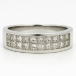 SVR8021W - 14K White Gold Anniversary Ring