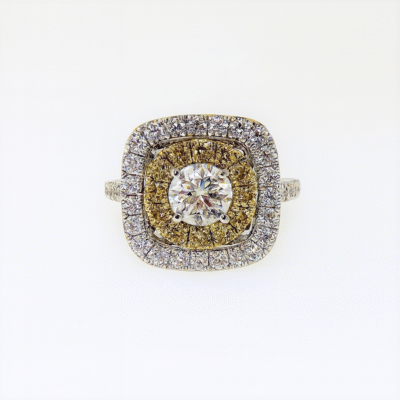 R3469W1 - 14K White Gold Engagement Ring