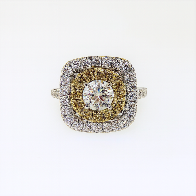 R3469W1 - 14K White Gold Engagement Ring