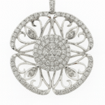 PDR03381W - 14K White Gold Pendant