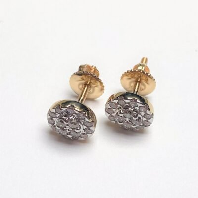 JE09652Y - 14K Yellow Gold Stud Earrings