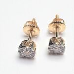 JE09656Y - 14K Yellow Gold Stud Earrings