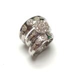 JR30140TRW - 14K White Gold Trio Rings