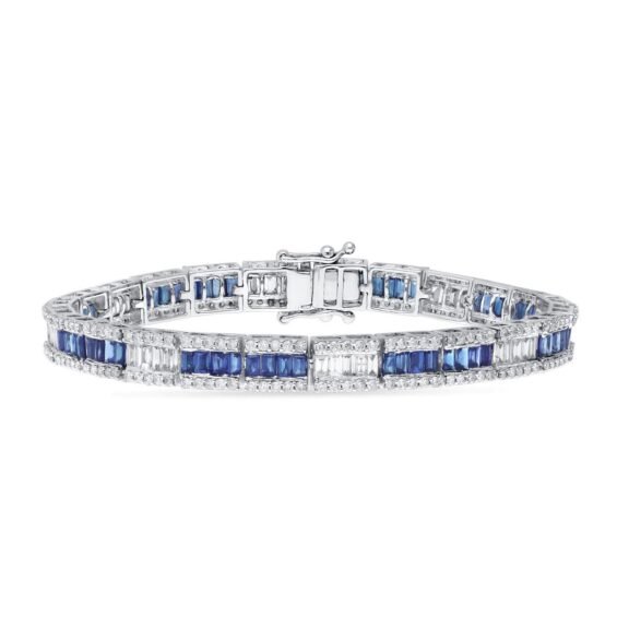 KB500412ASBW - 14K White Gold Bracelet