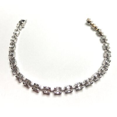 KB500516W-7 - 14K White Gold Bracelet