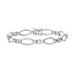 KB500711W - 14K White Gold Bracelet