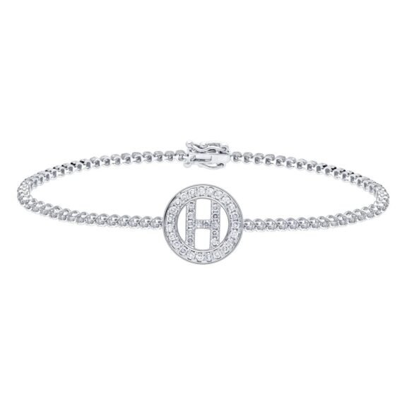 KB500912-HW - 14K White Gold Bracelet