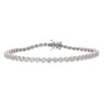 KB501103W - 14K White Gold Bracelet