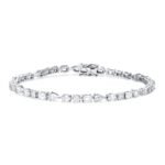 KB501224W - 14K White Gold Bracelet