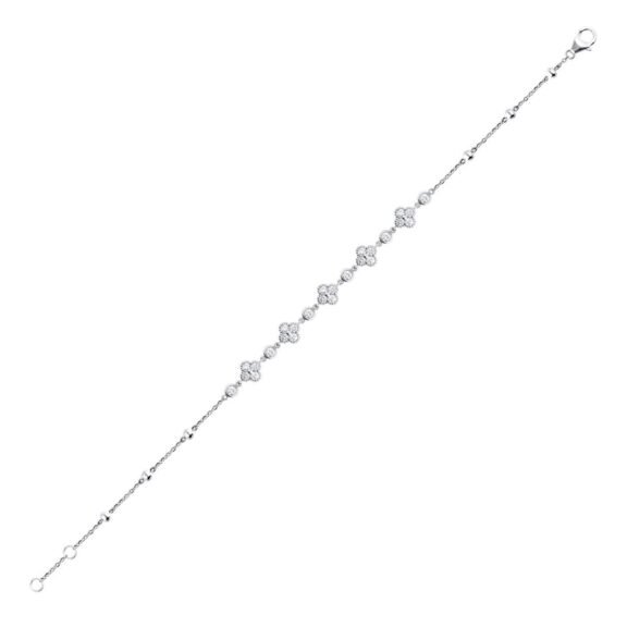 KB501306W - 14K White Gold Bracelet