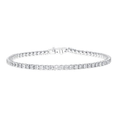 KB501390W - 14K White Gold Bracelet