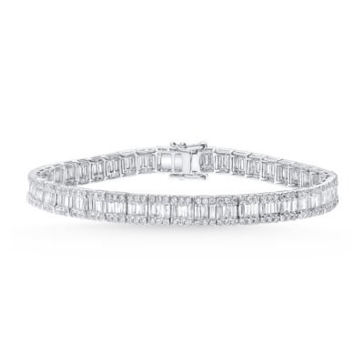 KB701610W - 14K White Gold Bracelet
