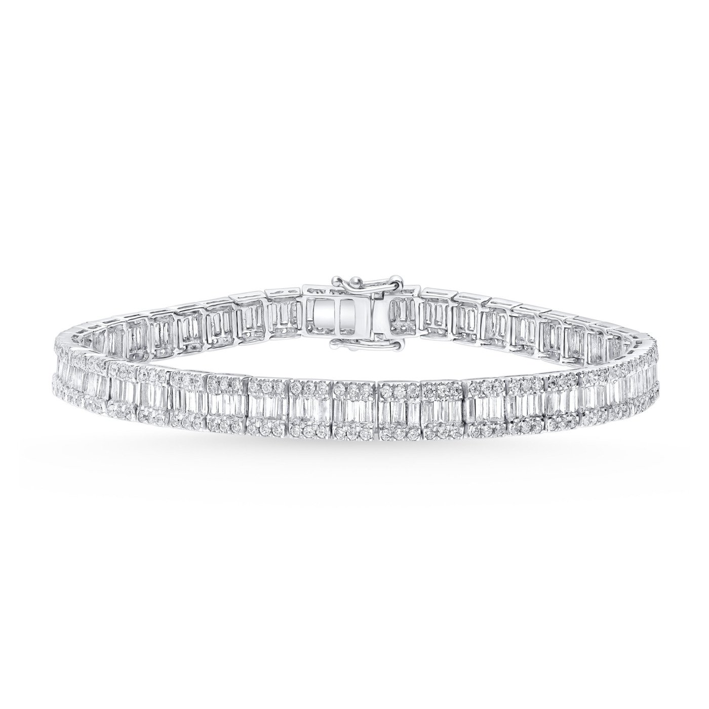 KB701610W - 14K White Gold Bracelet