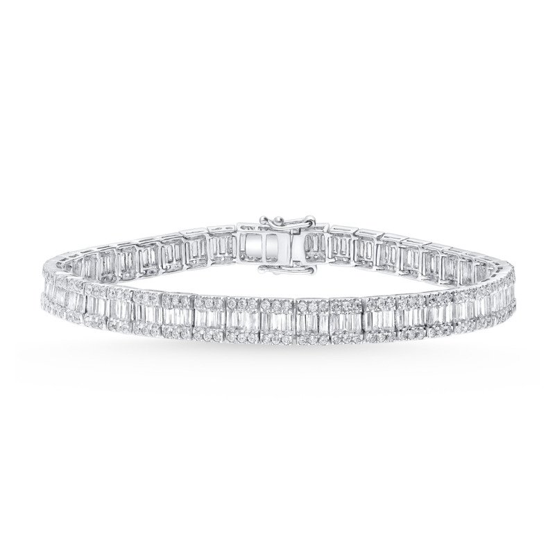 KB701610W - 14K White Gold Bracelet
