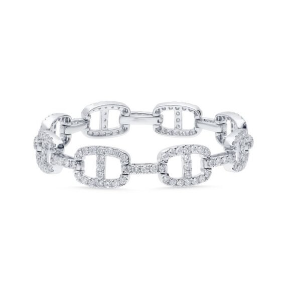 KBA500614W - 14K White Gold Bracelet