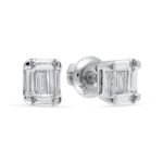 KE300838W1 - 14K White Gold Stud Earrings