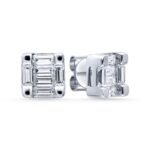 KE301068W1 - 14K White Gold Stud Earrings