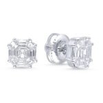 KE303157W1 - 14K White Gold Stud Earrings