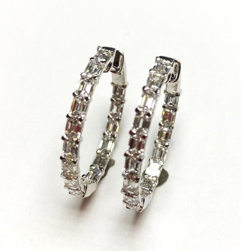 KE303185W1 - 14K White Gold Earrings