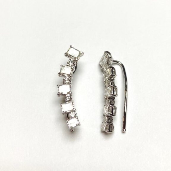 KE303315W - 14K White Gold Earrings