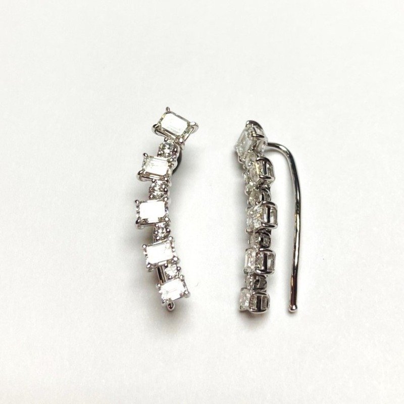 KE303315W - 14K White Gold Earrings