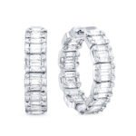 KE303377W1 - 14K White Gold Huggies Earring