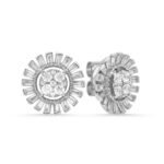 KE602198W - 14K White Gold Stud Earrings