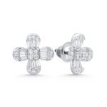 KE602464W - 14K White Gold Stud Earrings