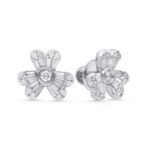 KE602465W - 14K White Gold Stud Earrings