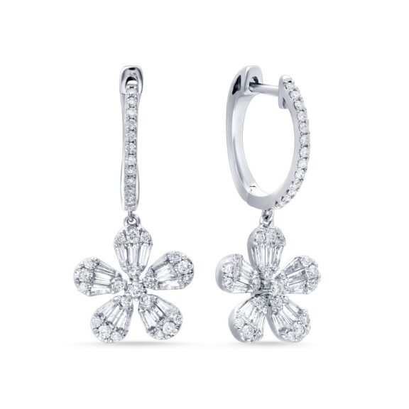 KE602682W - 14K White Gold Earrings