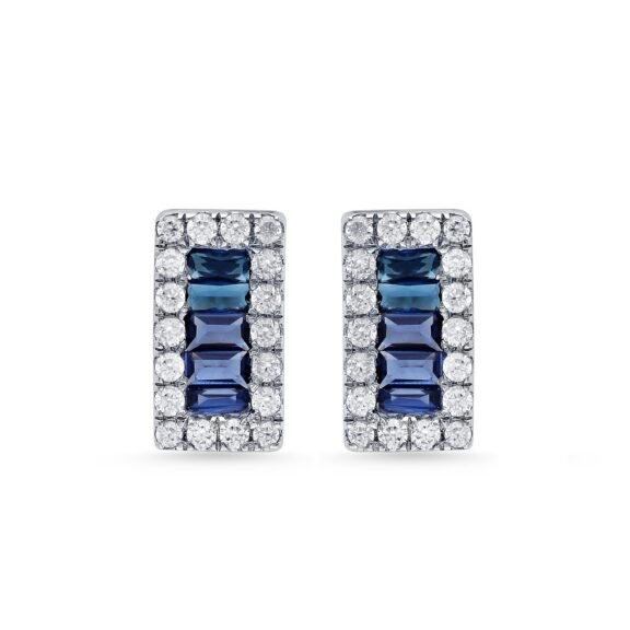 KE602914SBW - 14K White Gold Earrings