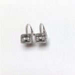 KE603819W2 - 14K White Gold Huggies Earring