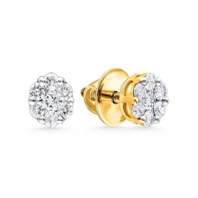 KE604165Y - 14K Yellow Gold Stud Earrings