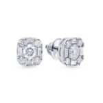 KE604171W - 14K White Gold Stud Earrings