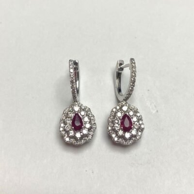 KE604843ARBW - 14K White Gold Earrings